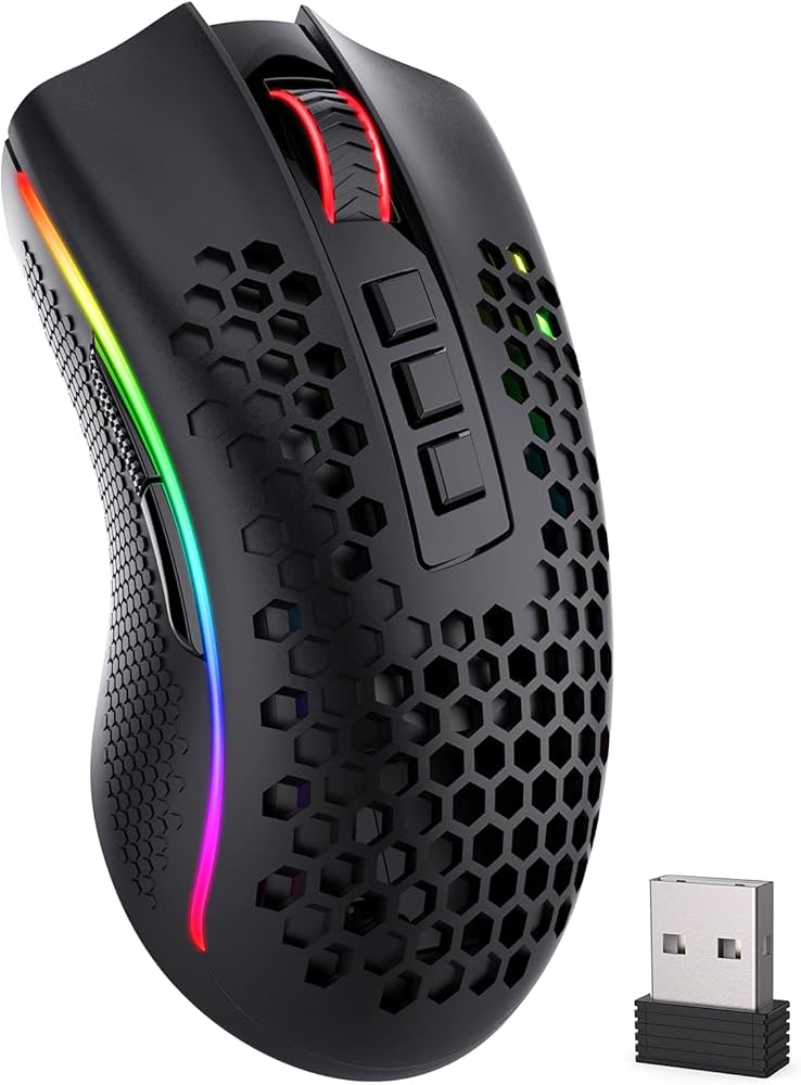 REDRAGON STORM - MOUSE GAMING, RGB, NEGRO