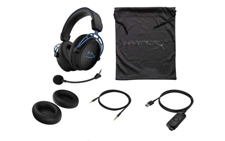 HyperX Cloud Alpha S - Auricular - tamaño completo - HX-HSCAS-BL/WW - Accesorios