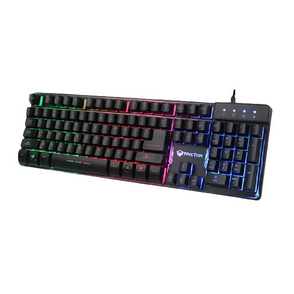 Meetion K9300 Teclado Backlit de Gaming - USB / Rainbow LED / Black