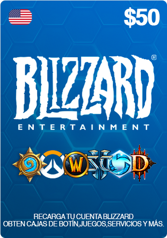  Blizzard Battle.net - Gift Card $50