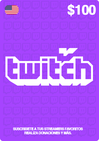 Gift Card Twitch - Código Digital $100