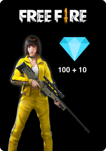 Free Fire Codigo Digital - 100 Diamantes + 10 Bonus