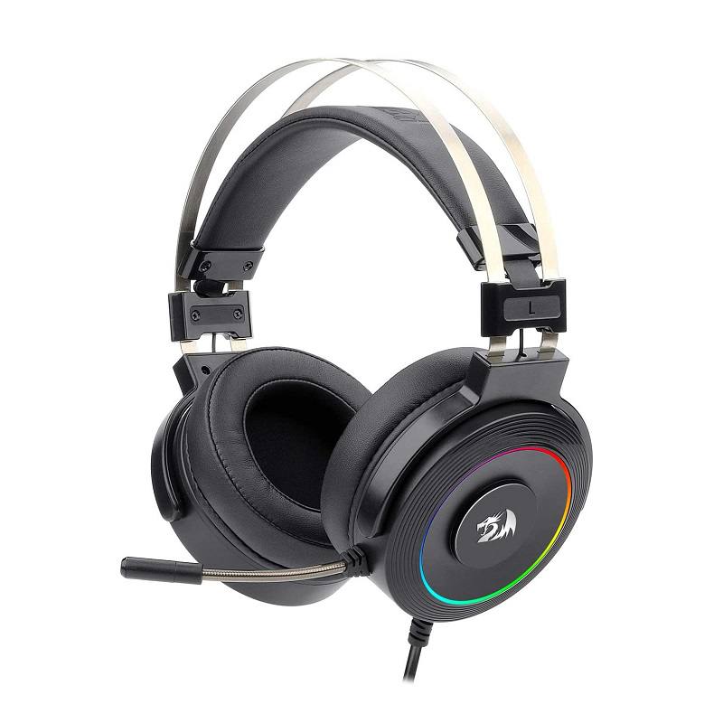 REDRAGON LAMIA - AUDIFONOS GAMING, RGB, USB, NEGRO