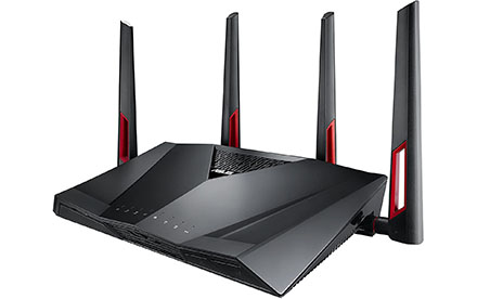 ASUS Router Gigabit WiFi de doble banda (AC3100) con MU-MIMO.