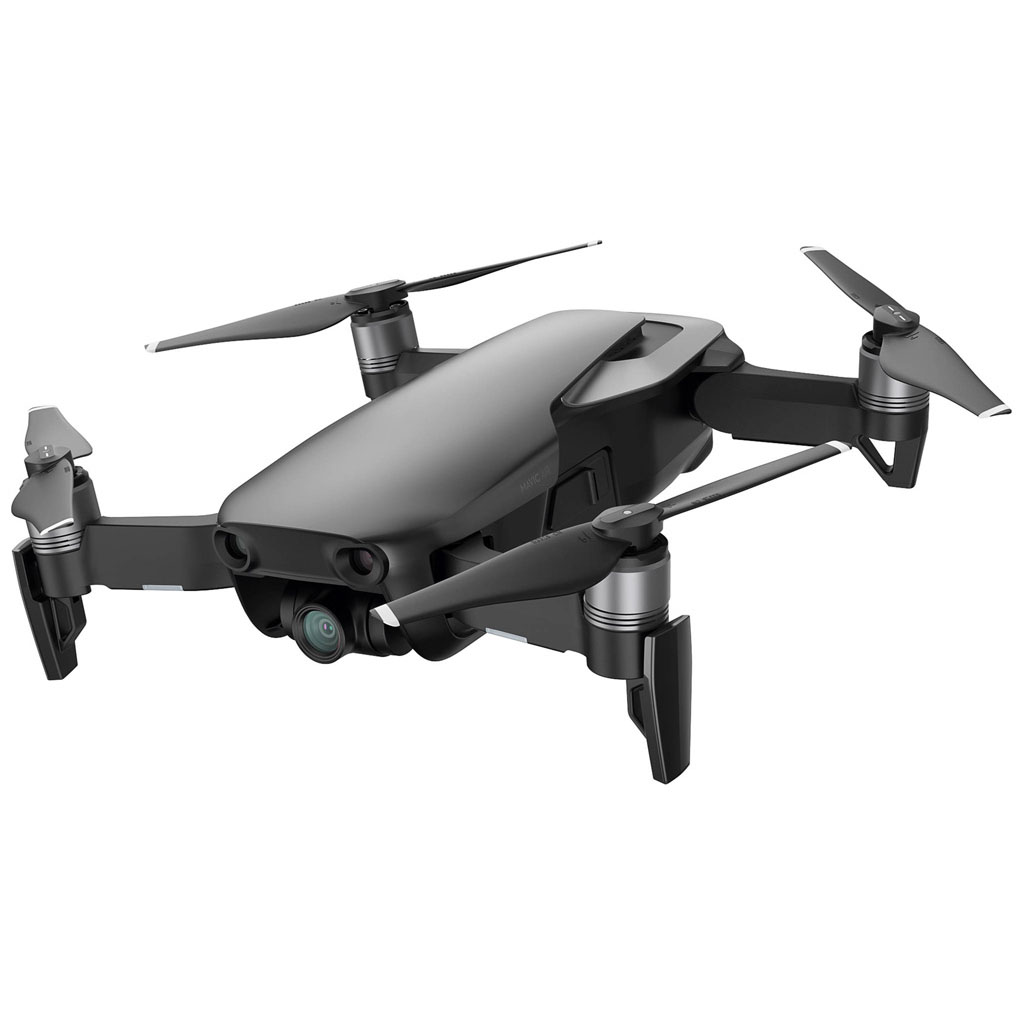 DJI Mavic Air Fly More Combo Onyx Black - Cuadricóptero, Drone con Cámara de 3-axis Gimbal, Pixeles efectivos: 12MP, Sensor 1/2.3, 4K UHD, Incluye: Maletín, 6x Hélices, 1x Protector de Hélice, 3x Baterías, Control Remoto, Cargador, Estuche, Negro