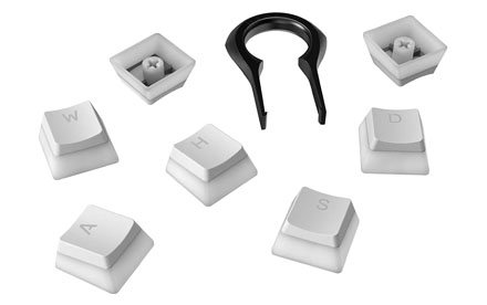 HyperX Double Shot PBT - Set copertura teclado - blanco - HXS-KBKC4 - Accesorios