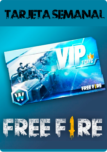 Free Fire Recarga por ID - Tarjeta Semanal