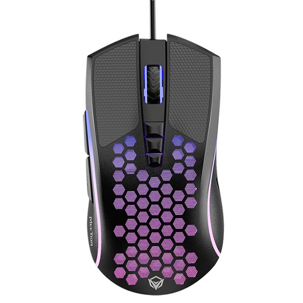 Meetion GM015 Mouse Para Videojuegos (Gaming) - RGB / Liviano / 7 Botones / Negro