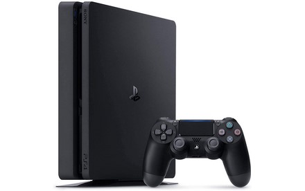 NexiGo 2020 Playstation 4 PS4 Slim 1TB consola Navidad familia vacaciones Bundle, ligero y delgado sistema PS4, estación de carga de disco duro de 1TB + cable HDMI