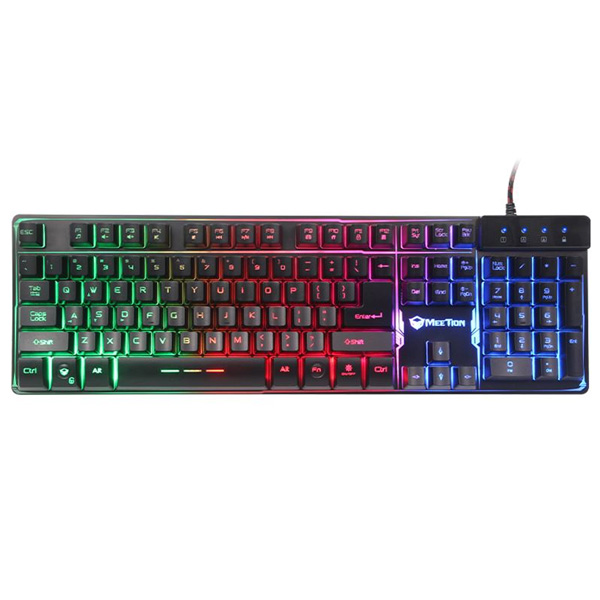 Meetion K9300 Teclado Backlit de Gaming - USB / Rainbow LED / Black