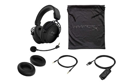 HyperX Cloud Alpha S - Auricular - tamaño complete - HX-HSCAS-BK/WW - Accesorios