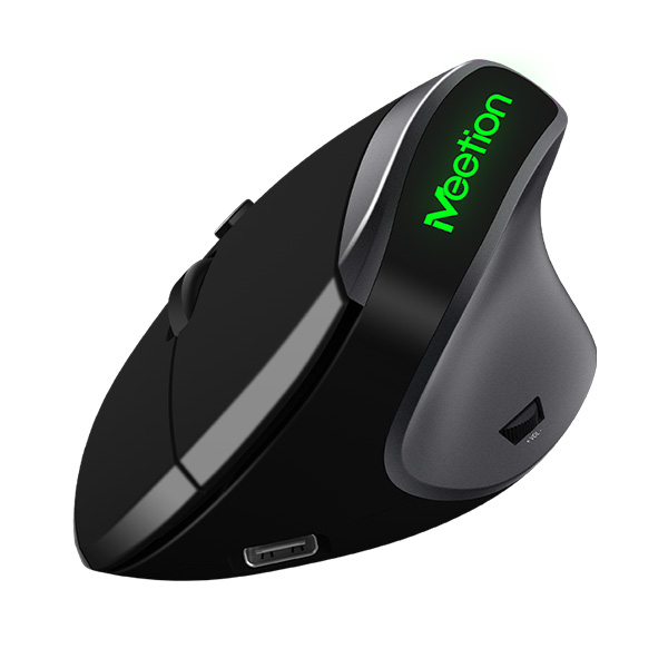 Meetion MT-R390 Recargable Mouse Inalámbrico 2.4 GHz / Negro