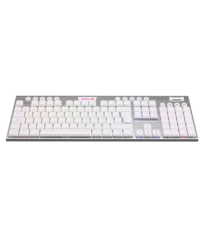 REDRAGON HORUS FS - TECLADO GAMING MECANICO, RGB, ESP, BLANCO