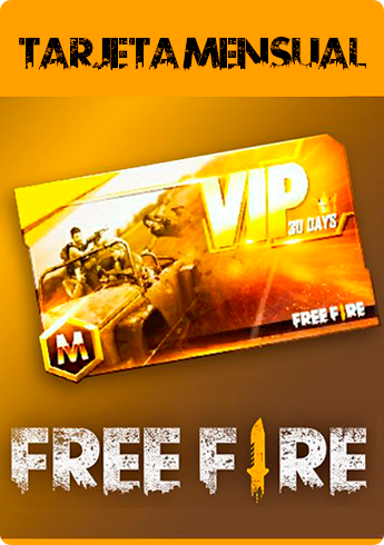 Free Fire Recarga por ID - Tarjeta Mensual