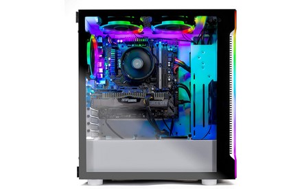 Skytech Archangel - Ordenador de sobremesa para videojuegos - RYZEN 5 2600X 6-Core 3.6 GHz, GTX 1660 6G, 500 GB SSD, 16 GB DDR4 3000 MHz, ventiladores RGB, Windows 10 Home - Desktop