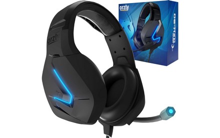 Orzly Gaming Headset for PC and Gaming Consoles PS5, PS4, Xbox Series X | S, Xbox ONE, Nintendo Switch & Google Stadia Stereo Sound with Noise Cancelling mic - Hornet RXH-20 Abyss Edition