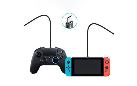 Cable de carga PS5, cable de carga USB tipo C, cable de carga trenzado de nailon de sincronización rápida de datos compatible con Playstation 5 DualSense, Nintendo Switch/Switch Lite, Xbox Series X/Series S Controller