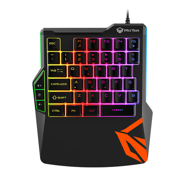 Meetion KB015 Teclado Reducido de Gaming - USB / Rainbow LED / Negro